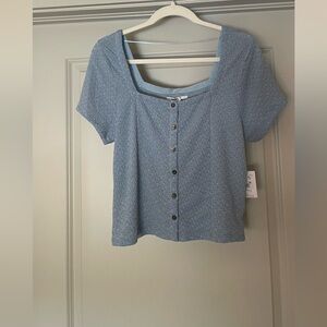 NWT O'Neill Light Blue Button-Down Shirt